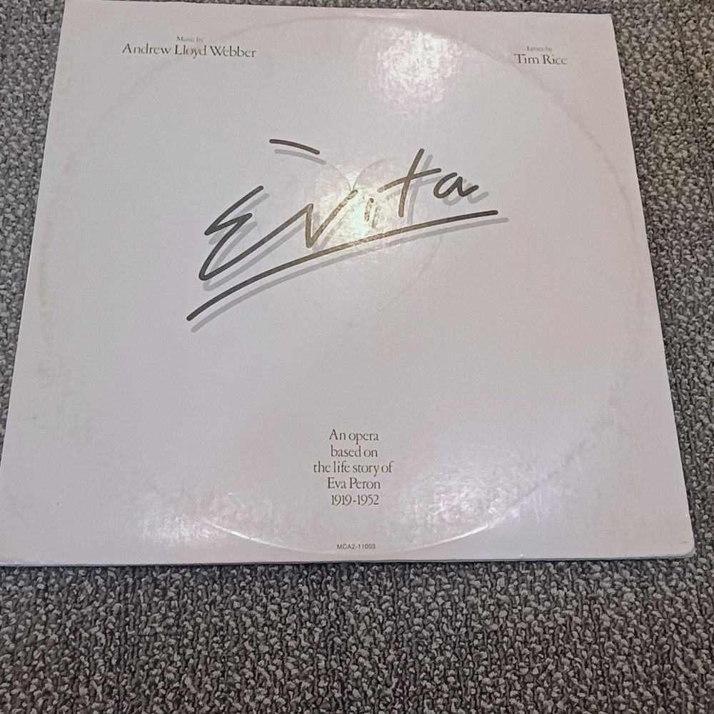 Evita Andrew Lloyd Webber Tim Rice 2-LP Vinyl Record Set MCA2-11003 1976